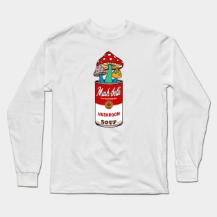 Mushroom Pop Art soup Long Sleeve T-Shirt